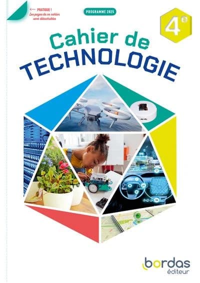Technologie ; 4e ; Cahier de l'élève (édition 2025)