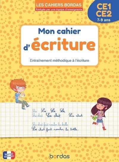 Mon cahier d'écriture : Entraînement méthodique à l'écriture ; CE1-CE2 (édition 2025)