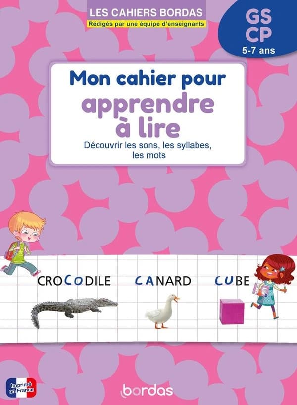 Mon cahier pour apprendre à lire ; GS-CP