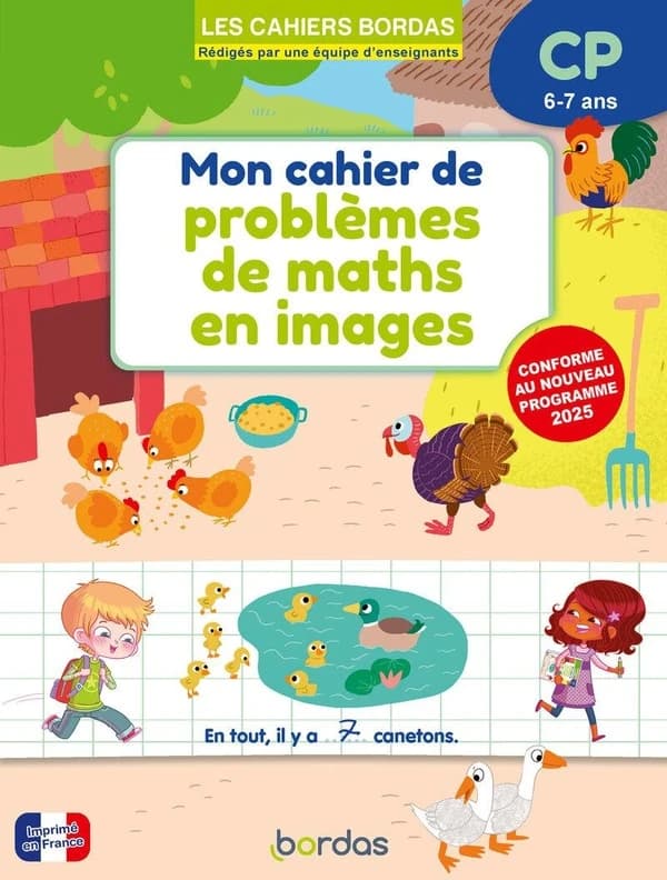 Mon cahier de problèmes de maths en images ; CP