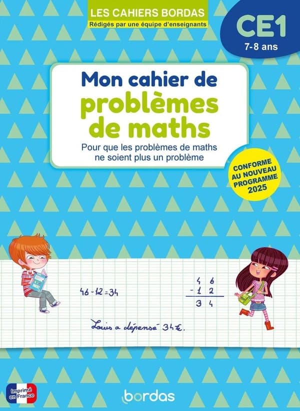 Mon cahier de problèmes de maths ; CE1