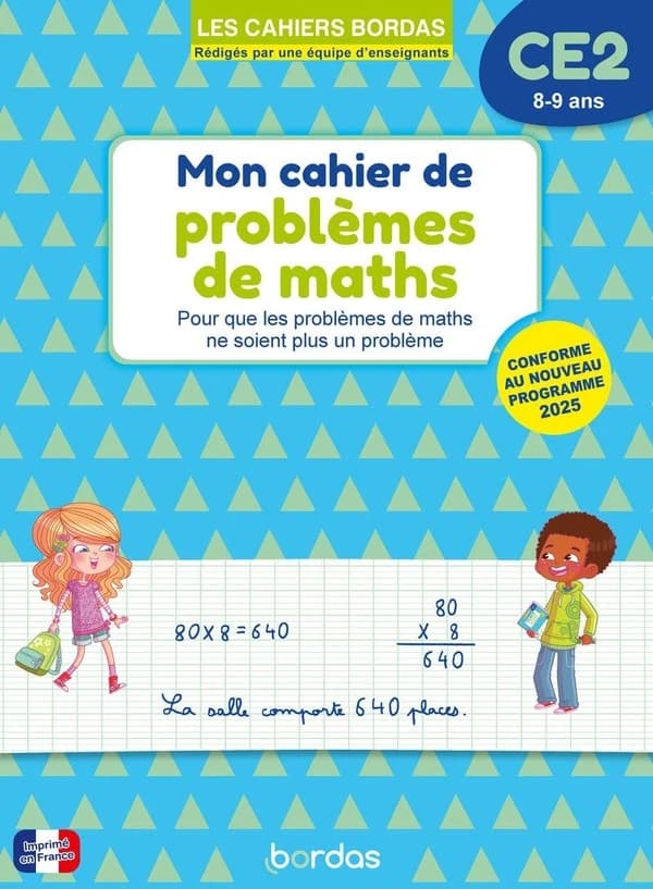 Mon cahier de problèmes de maths ; CE2
