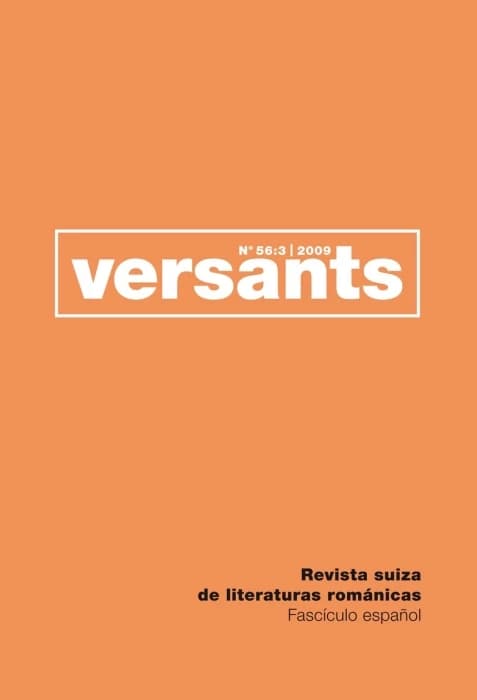 REVUE VERSANTS Tome 56-3 : fasciculo espanol