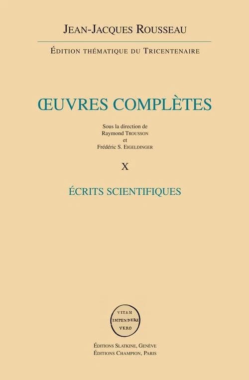Écrits scientifiques