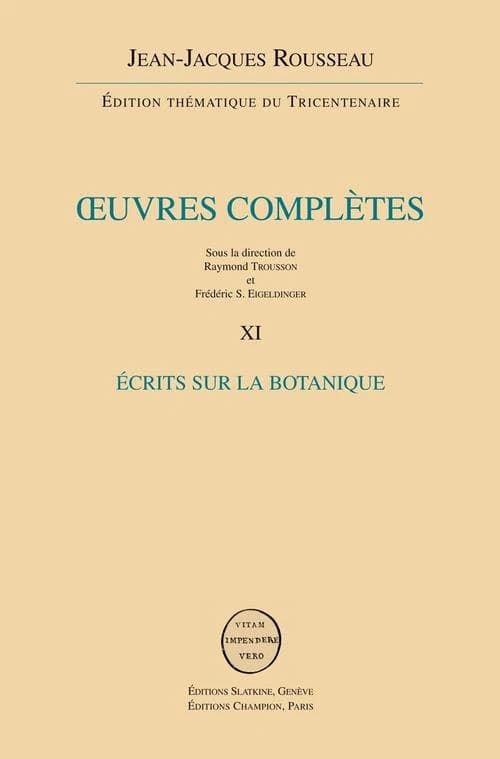 Écrits sur la botanique
