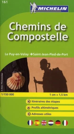 Chemins de Compostelle : Le Puy-en-Velay - S[ain]t-Jean-Pied-de-Port (Éd. 2016) [réalisé et publié par] Michelin, cartes et plans
