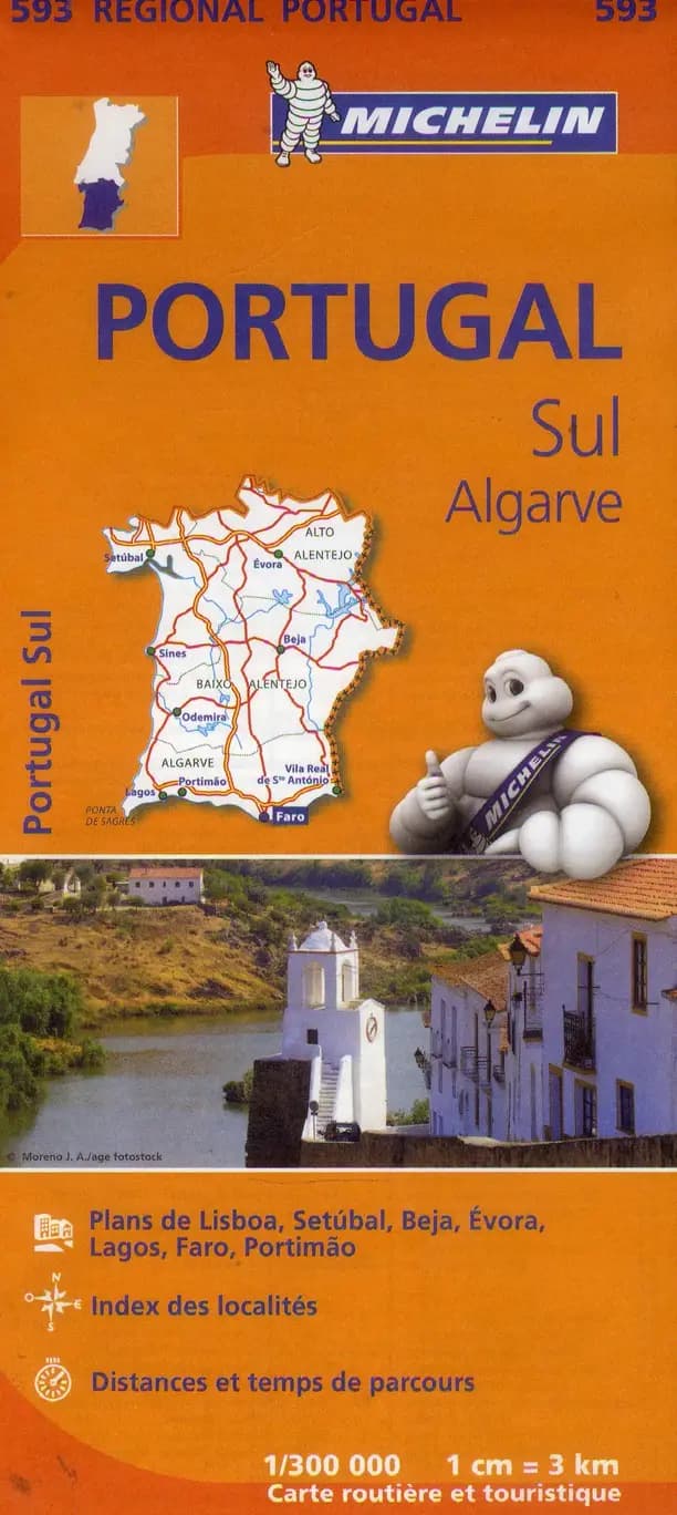Portugal : Sul : Algarve (Éd. 10) réalisé et publié par Michelin, cartes et plans