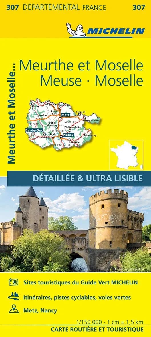Meurthe et Moselle, Meuse, Moselle (Éd. 15) réalisé et publié par Michelin, cartes et plans