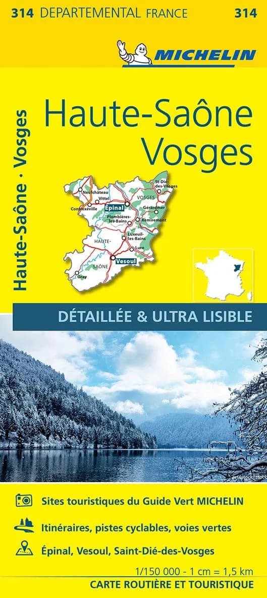 Haute-Saône, Vosges (Éd. 12) [réalisé et publié par] Michelin, cartes et plans