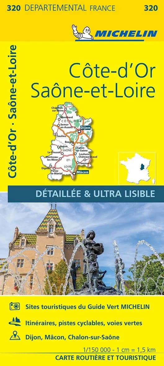 Côte-d'Or, Saône-et-Loire (Éd. 15) [réalisé et publié par] Michelin, cartes et plans