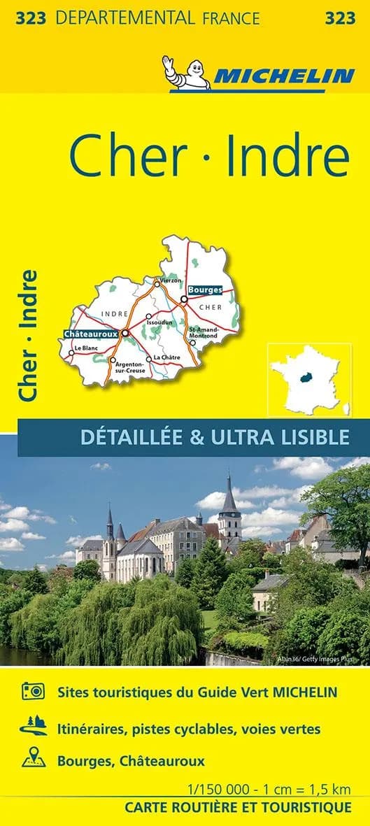 Cher, Indre (Éd. 14) [réalisé et publié par] Michelin, cartes et plans