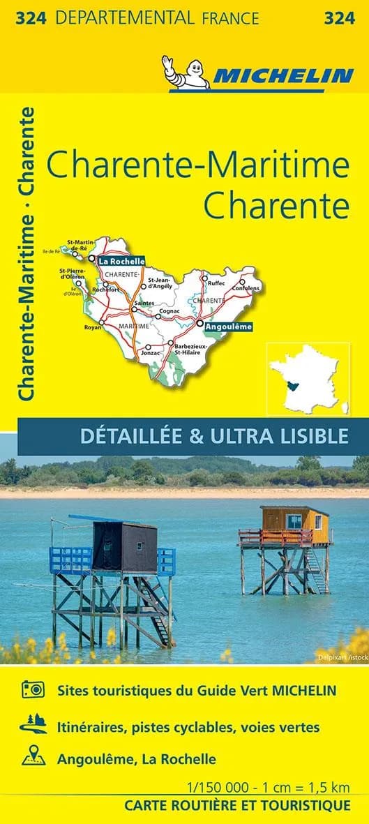 Charente, Charente-Maritime (Éd. 14) réalisé et publié par Michelin, cartes et plans