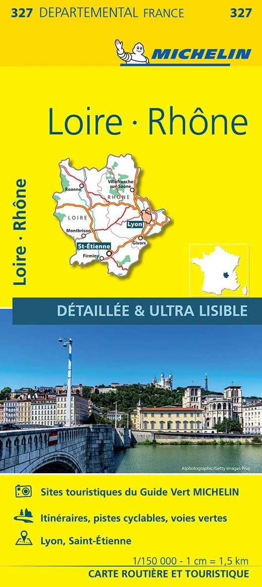 Loire, Rhône (Éd. 15) réalisé et publié par Michelin, cartes et plans