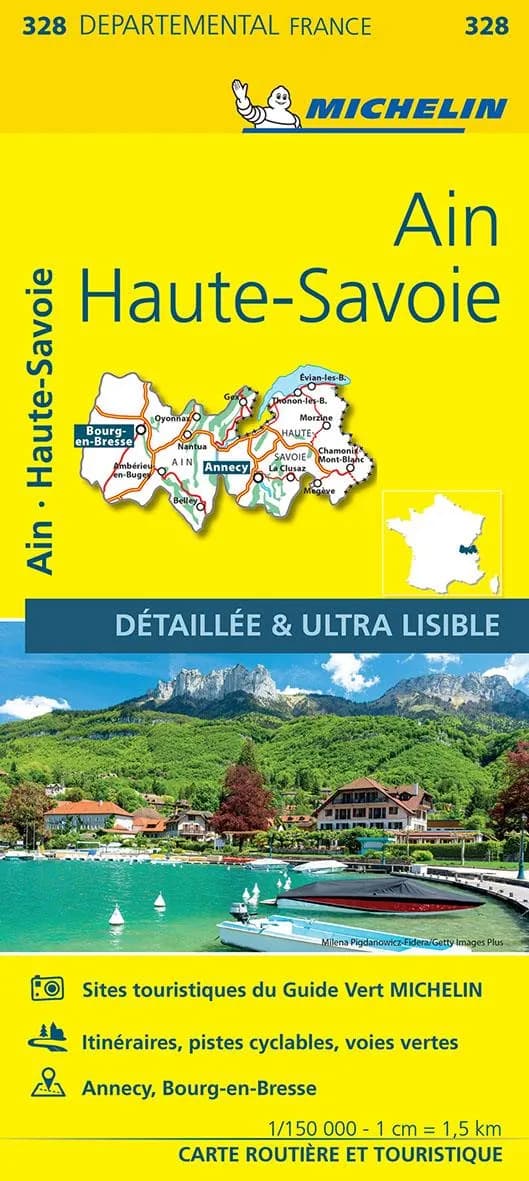 Ain, Haute-Savoie (Éd. 14) réalisé et publié par Michelin, cartes et plans