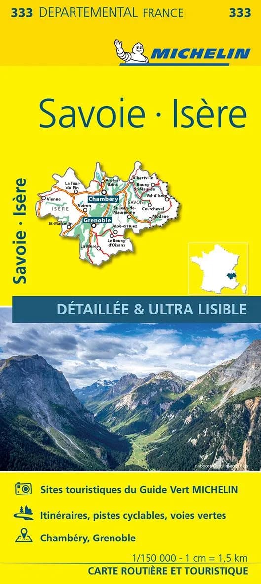 Isère, Savoie (Éd. 14) réalisé et publié par Michelin, cartes et plans