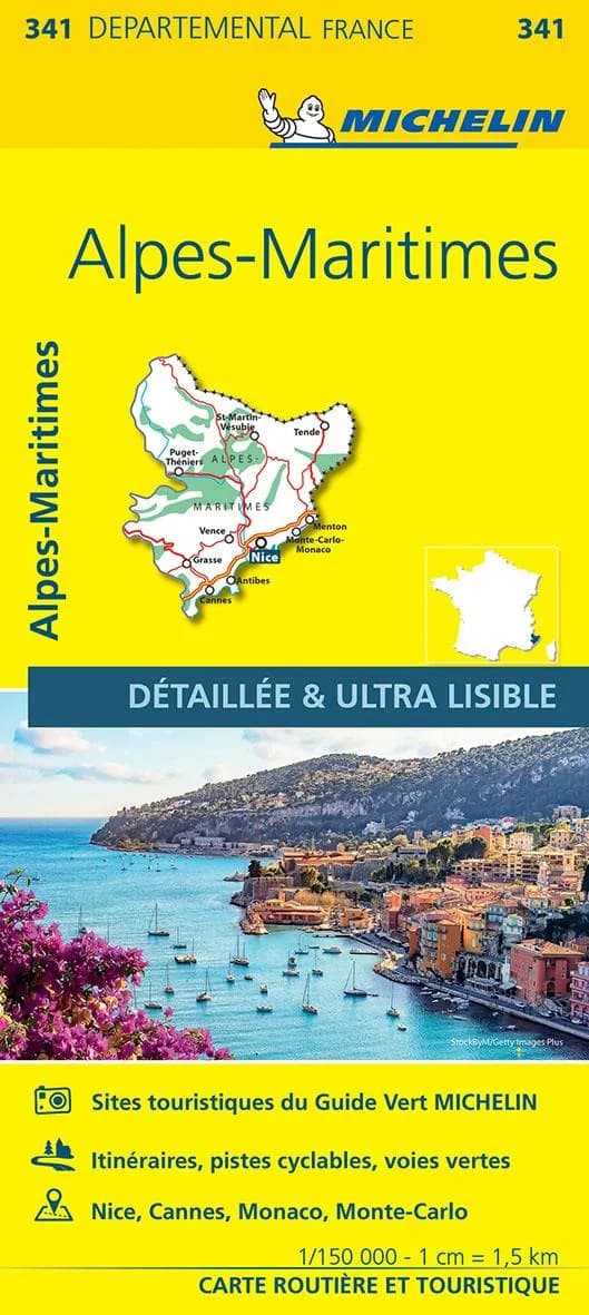 Alpes-Maritimes (Éd. 14) réalisé et publié par Michelin, cartes et plans
