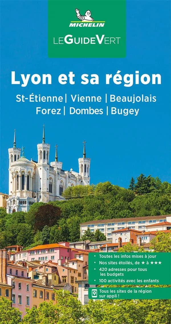 Lyon et sa région : St-Étienne, Vienne, Beaujolais, Forez, Dombes, Bugey (Parution 2022) Michelin