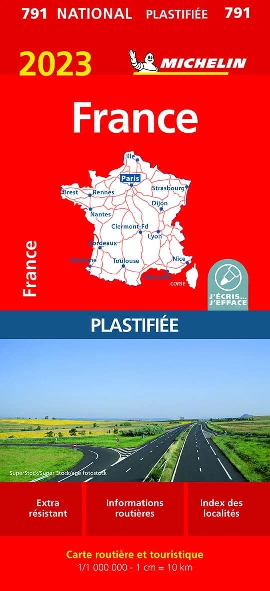 France : 2023 : plastifiée (Éd. 12.1) [réalisé et publié par] Michelin, cartes et plans