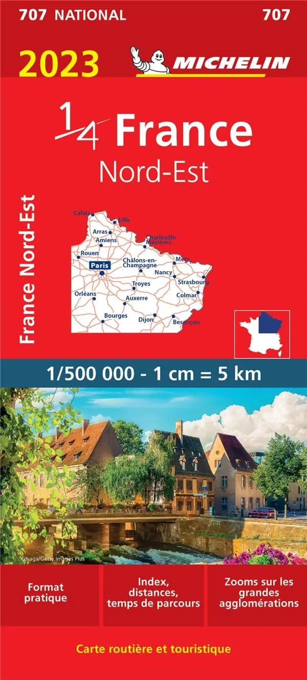 France : Nord-Est : 2023 (Édition 9.1) [réalisé et publié par] Michelin, cartes et plans
