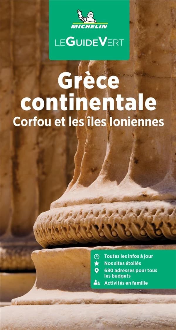 Grèce continentale : Corfou et les îles Ioniennes (Parution 2023) Michelin