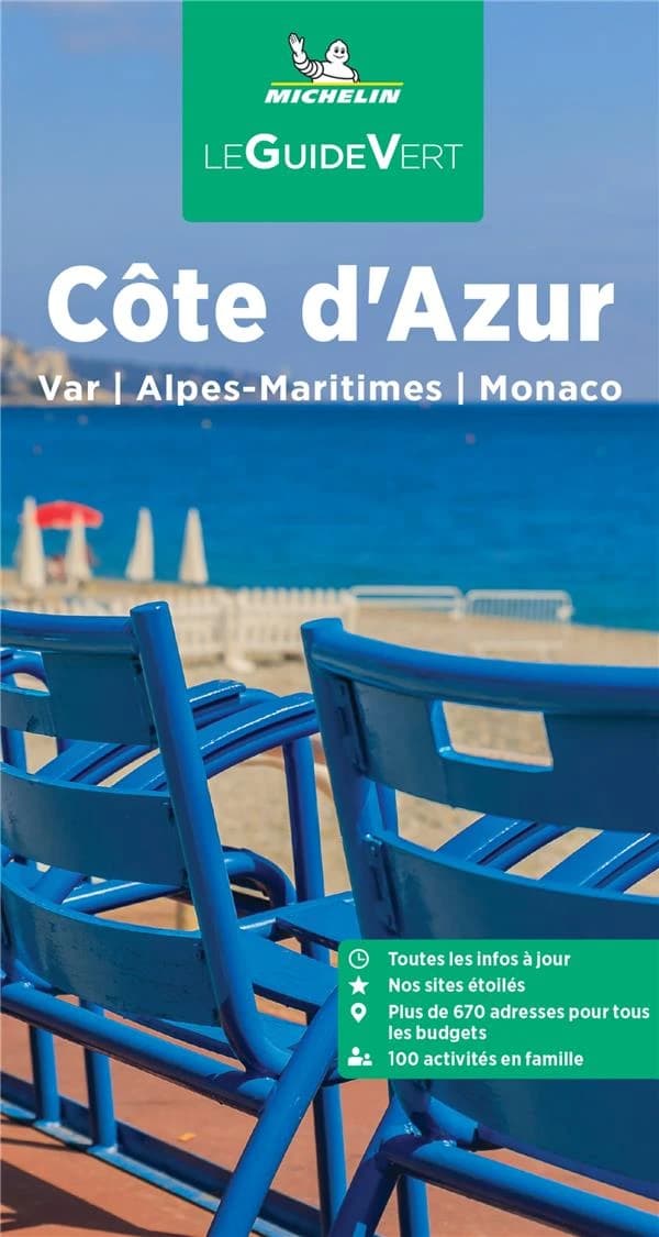 Côte d'Azur : Var, Alpes-Maritimes, Monaco (Parution 2023) Michelin