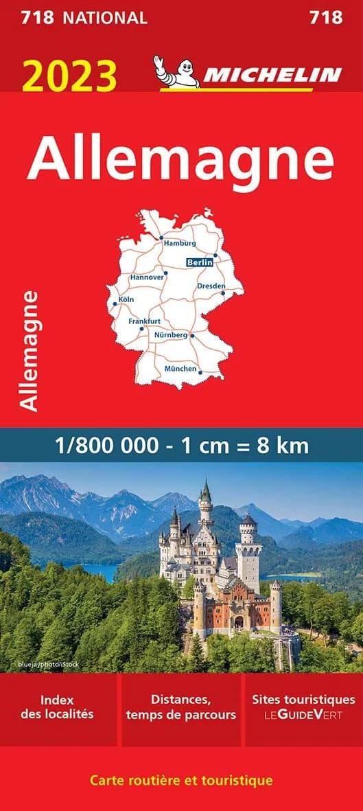 Allemagne : 2023 (Éd. 21.1) [réalisé et publié par] Michelin, cartes et plans