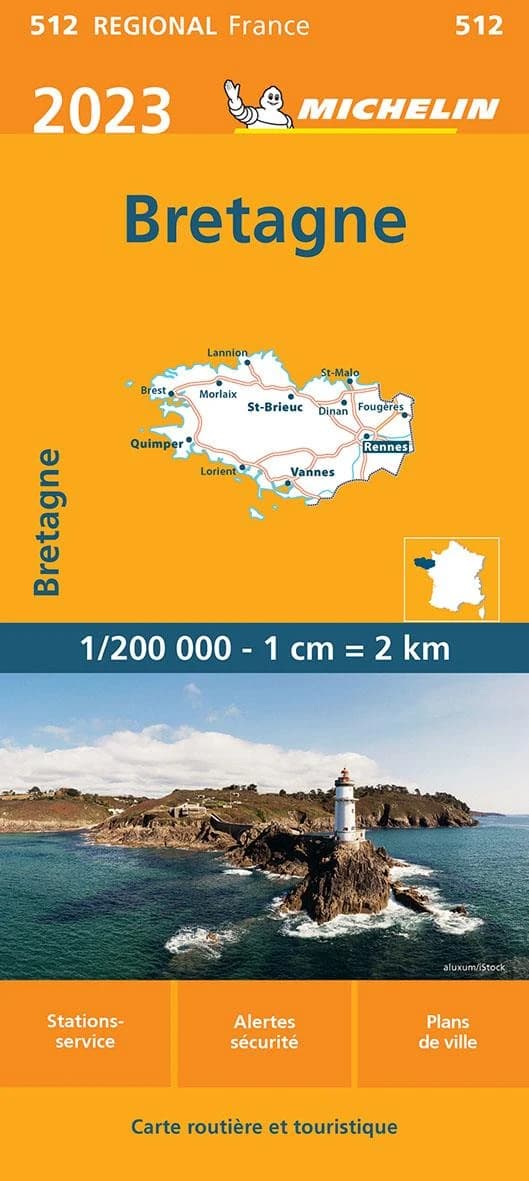Bretagne : 2023 (16.1e édition) [réalisé et publié par] Michelin, cartes et plans