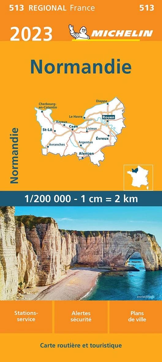 Normandie : 2023 (17.1e édition) [réalisé et publié par] Michelin, cartes et plans