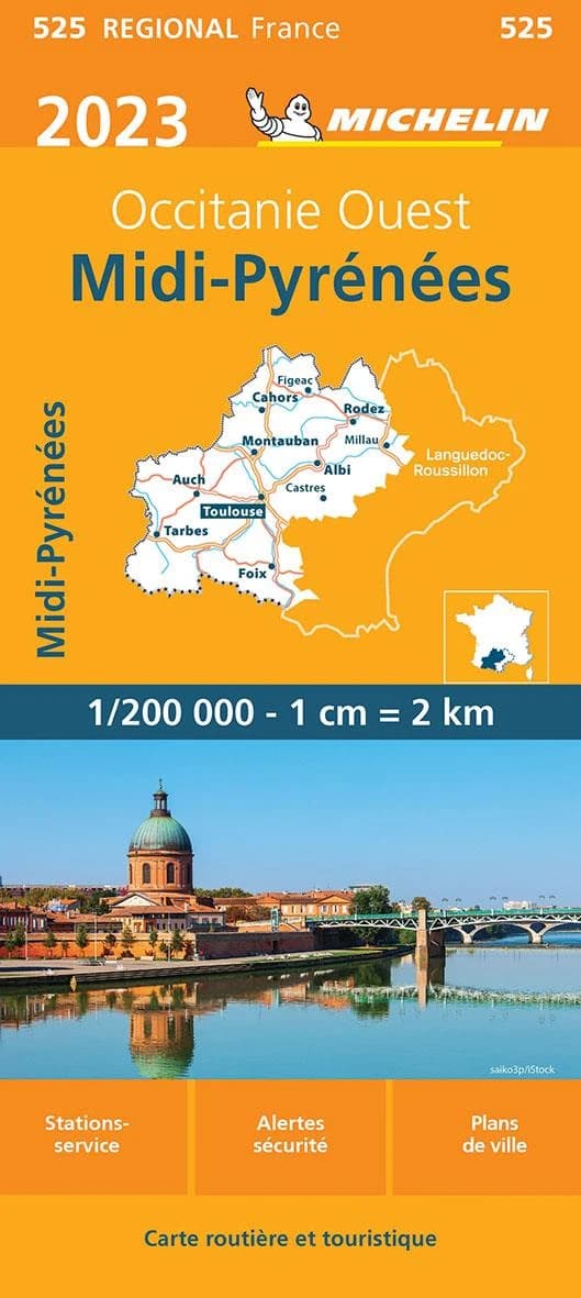 Midi-Pyrénées : Occitanie ouest : 2023 (17.1e édition) [réalisé et publié par] Michelin, cartes et plans