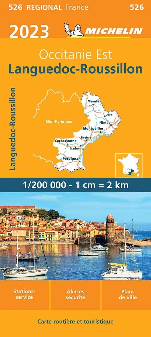 Languedoc-Roussillon : Occitanie est : 2023 : Occitanie est (17.1e édition) [réalisé et publié par] Michelin, cartes et plans