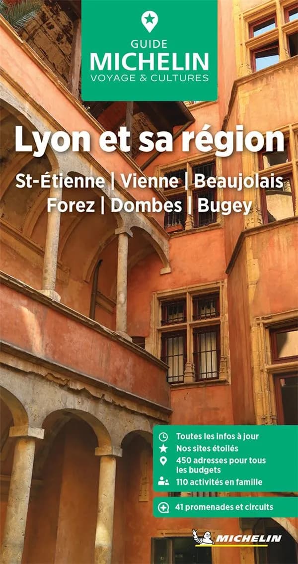 Lyon et sa région : St-Étienne, Vienne, Beaujolais, Forez, Dombes, Bugey (Parution 2024) Michelin