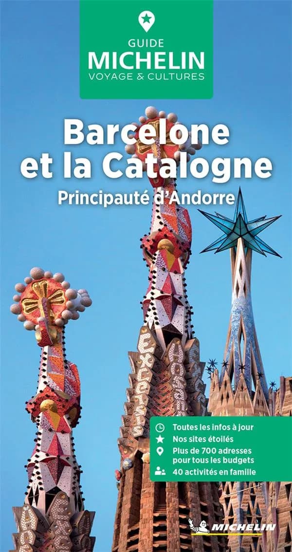 Barcelone et la Catalogne : principauté d'Andorre (Parution 2024) Michelin