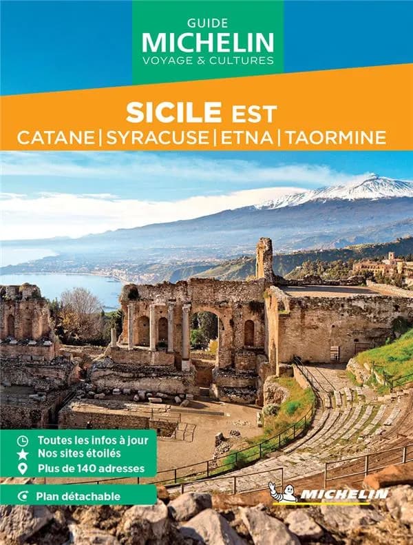 Sicile Est : Catane, Syracuse, Etna, Taormine (Parution 2024) Michelin