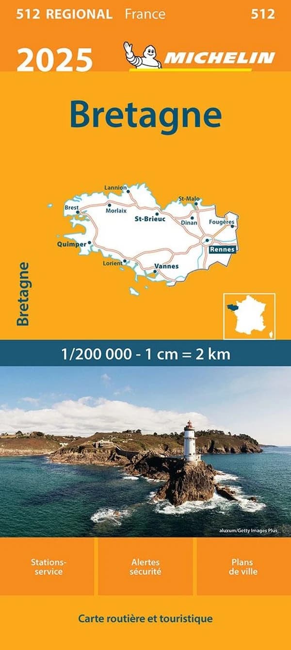 Bretagne : 2025 (Édition 18.1) [réalisé et publié par] Michelin Éditions