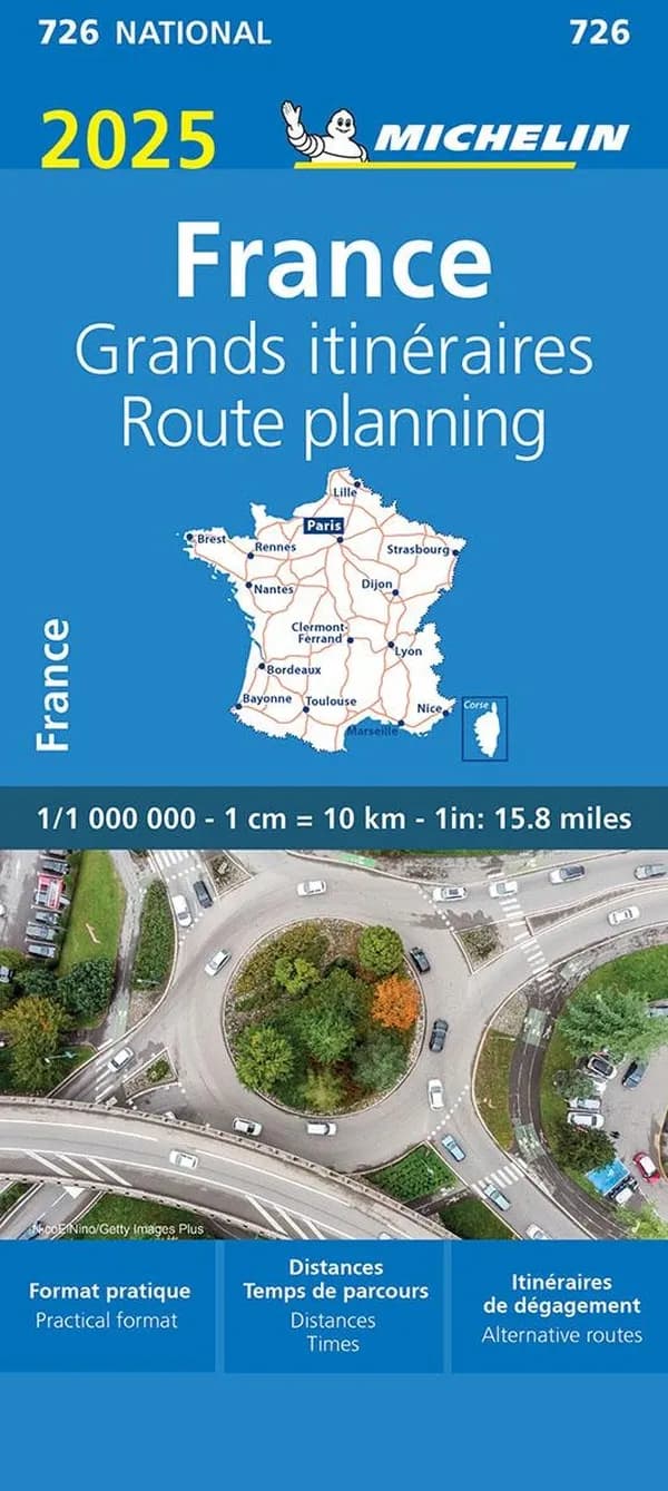 France : grands itinéraires : 2025 (Édition 24.1) [réalisé et publié par] Michelin, cartes et plans : France : route planning : 2025
