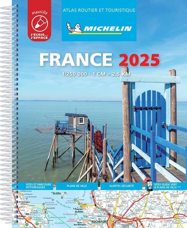 France 2025 : atlas routier et touristique (Éd. 2025) [réalisé et publié par] Michelin, cartes et plans