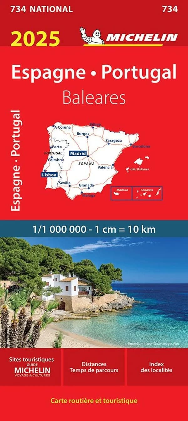 Espagne, Portugal : Baléares : 2025 (Éd. 23.1) [réalisé et publié par] Michelin Éditions