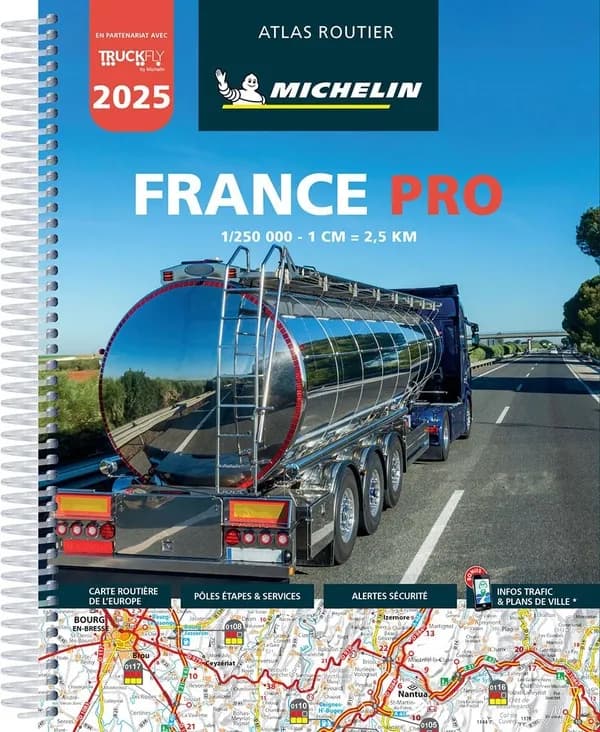 France pro : atlas routier (Éd. 2025) [réalisé et publié par] Michelin, cartes et plans