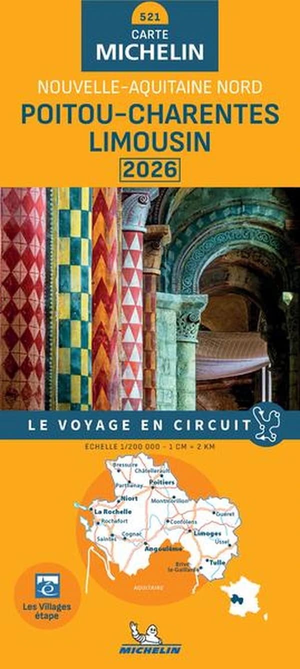 Poitou-Charentes Limousin : Nouvelle-Aquitaine nord : 2026 (Édition 19.1) [réalisé et publié par] Michelin Éditions