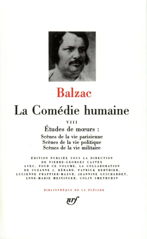 La Comédie humaine. 8, Études de mœurs. Scènes de la vie parisienne [fin] ; Scènes de la vie politique ; Scènes de la vie militaire ([Nouv. éd.]) Balzac ; éd. publ. sous la dir. de Pierre-Georges Castex...