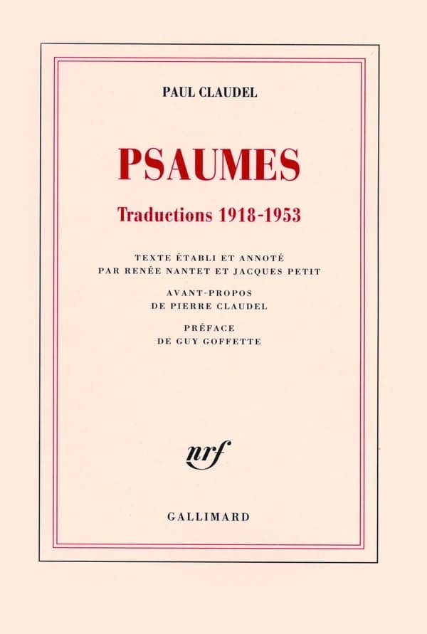 Psaumes : traductions [latines], 1918-1953