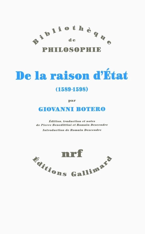 De la raison d'État, 1589-1598
