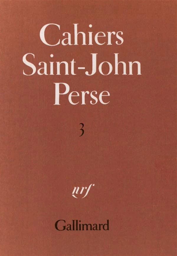 Cahiers saint-john perse