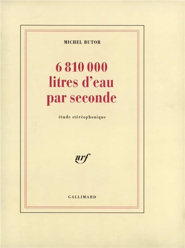 6810000 litres d'eau par seconde : étude stéréophonique