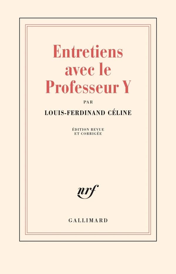 Entretiens avec le Professeur Y