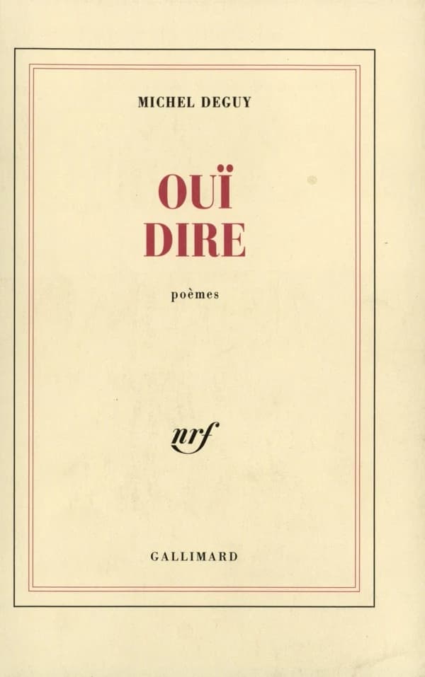Ouï dire : poèmes