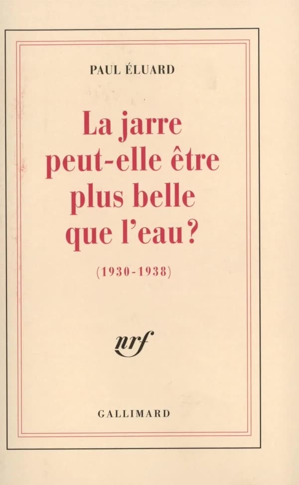 La Jarre peut-elle être plus belle que l'eau?
