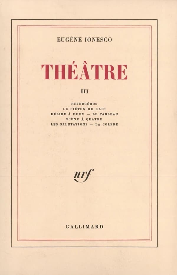 Théâtre, tome 3