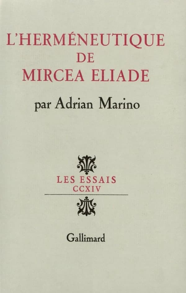 L'hermeneutique de mircea eliade