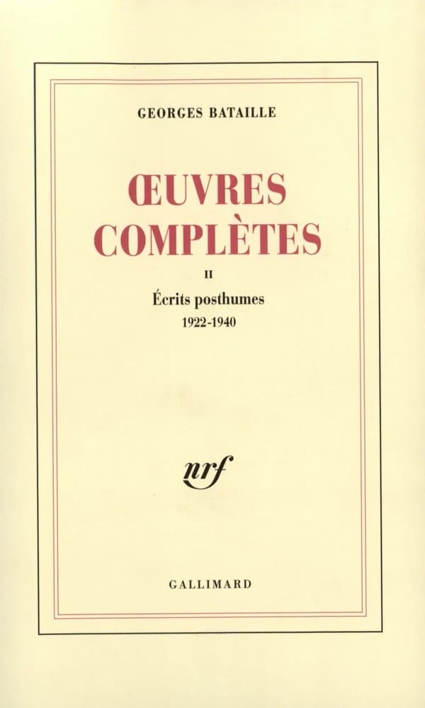 Œuvres complètes : tome II